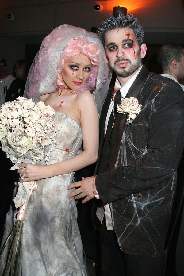 scary-creative-cool-celebrity-couples-halloween-costumes-ideas-Chrisitna-Aguilera