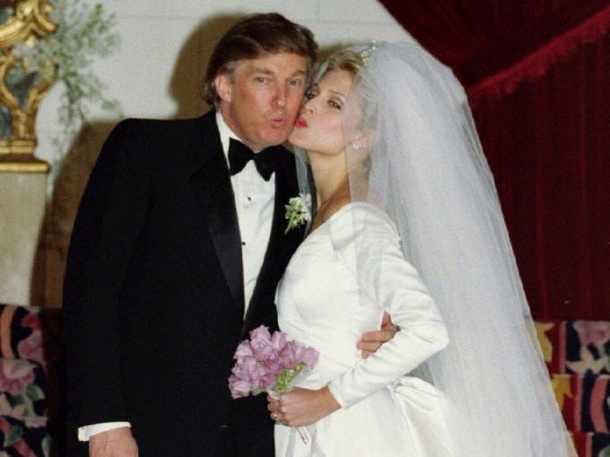 donald-trump-and-former-wife-marla-maples-giving-kiss-each-other-in-wedding-in-1993
